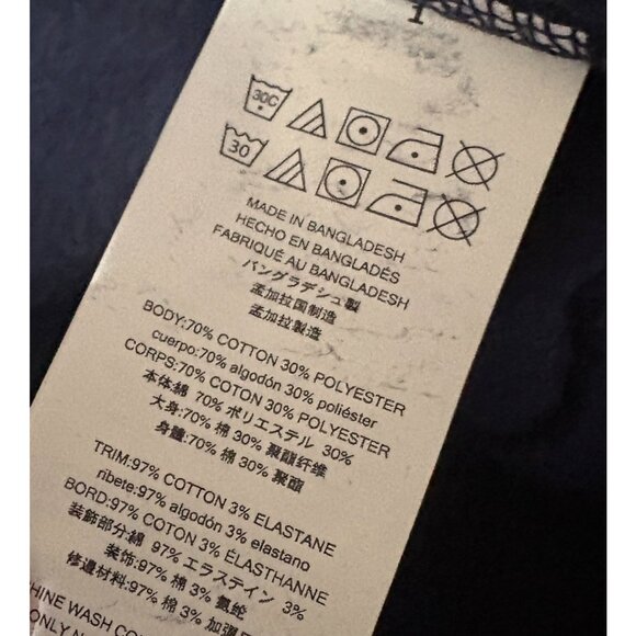 Like New Men's Michael Kors Navy Blue Logo Cotton Blend Crewneck Sweatshirt L - Picture 7 of 10